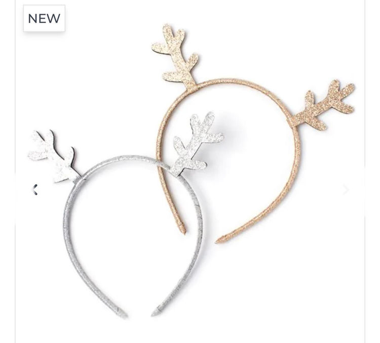 Picture of 6035- Childrens Glitter Reindeer Antler Aliceband